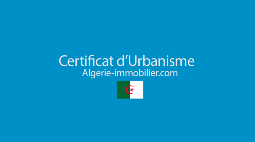 Certificat d'urbanisme Algérie