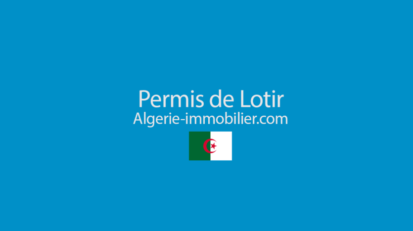 Permis de lotir en Algérie